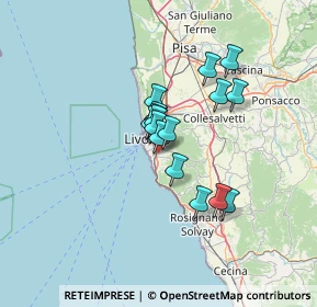 Mappa Via Gastone Razzaguta, 57128 Livorno LI, Italia (9.50375)