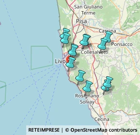 Mappa Via Gastone Razzaguta, 57128 Livorno LI, Italia (11.35385)