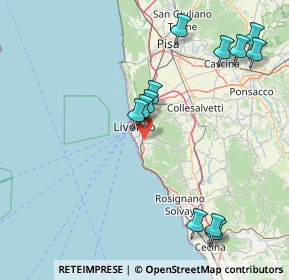 Mappa Via Gastone Razzaguta, 57128 Livorno LI, Italia (18.82417)