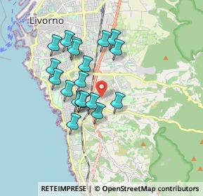 Mappa Via Gastone Razzaguta, 57128 Livorno LI, Italia (1.55895)