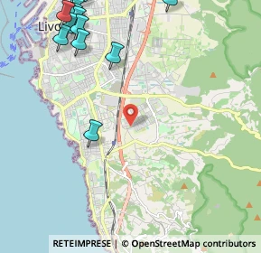 Mappa Via Gastone Razzaguta, 57128 Livorno LI, Italia (3.14077)