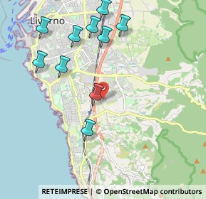 Mappa Via Gastone Razzaguta, 57128 Livorno LI, Italia (2.58)