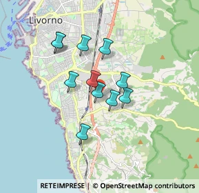 Mappa Via Gastone Razzaguta, 57128 Livorno LI, Italia (1.36)