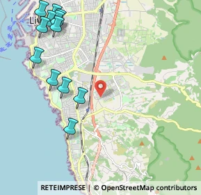 Mappa Via Gastone Razzaguta, 57128 Livorno LI, Italia (2.77083)