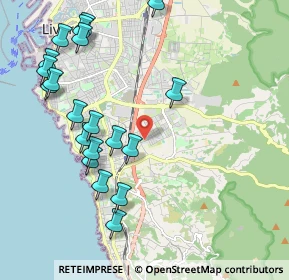 Mappa Via Gastone Razzaguta, 57128 Livorno LI, Italia (2.3945)