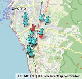 Mappa Via Gastone Razzaguta, 57128 Livorno LI, Italia (1.54333)