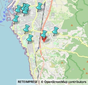Mappa Via Gastone Razzaguta, 57128 Livorno LI, Italia (2.44727)