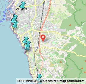Mappa Via Gastone Razzaguta, 57128 Livorno LI, Italia (3.21364)