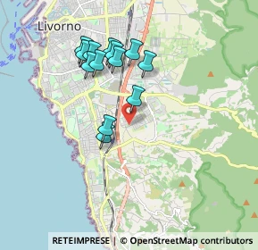 Mappa Via Gastone Razzaguta, 57128 Livorno LI, Italia (1.68615)