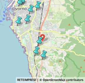 Mappa Via Gastone Razzaguta, 57128 Livorno LI, Italia (2.955)