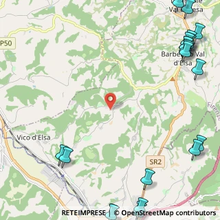Mappa Strada di Poneta, 50021 Barberino Val D'elsa FI, Italia (3.946)