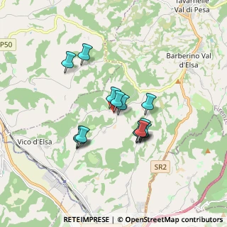 Mappa Strada di Poneta, 50021 Barberino Val D'elsa FI, Italia (1.40714)