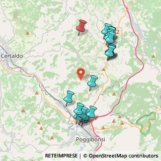 Mappa Strada di Poneta, 50021 Barberino Val D'elsa FI, Italia (4.4075)