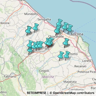 Mappa Via del Cascamificio, 60035 Jesi AN, Italia (11.8425)