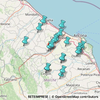 Mappa Via del Cascamificio, 60035 Jesi AN, Italia (14.1)