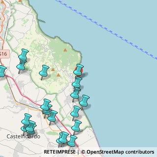 Mappa Via accesso spiaggia, 60020 Sirolo AN, Italia (6.185)