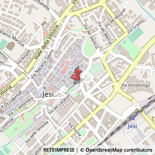 Mappa piazzale mezzogiorno, 3, 60035 Jesi, Ancona (Marche)