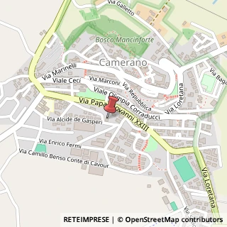 Mappa Via Alcide de Gasperi, 45, 60021 Camerano, Ancona (Marche)