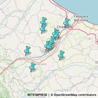 Mappa Via Valle D'Aosta, 60035 Jesi AN, Italia (5.51)