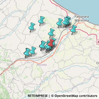 Mappa Via Valle D'Aosta, 60035 Jesi AN, Italia (5.8305)