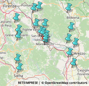 Mappa Via Leonardo da Vinci, 52025 Montevarchi AR, Italia (16.7825)