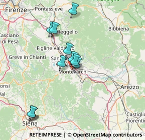 Mappa Via Leonardo da Vinci, 52025 Montevarchi AR, Italia (14.64)