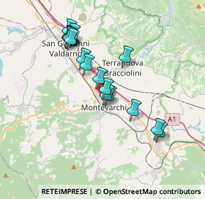 Mappa Via Generale Armando Diaz, 52025 Montevarchi AR, Italia (3.41882)