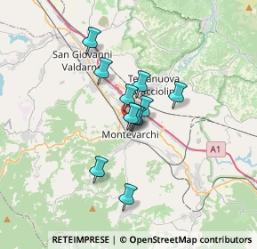 Mappa Via Generale Armando Diaz, 52025 Montevarchi AR, Italia (2.30818)