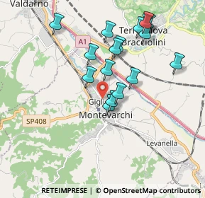 Mappa Via Generale Armando Diaz, 52025 Montevarchi AR, Italia (2.2785)