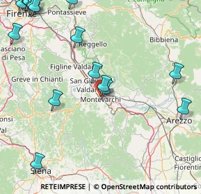 Mappa Via Generale Armando Diaz, 52025 Montevarchi AR, Italia (27.107)