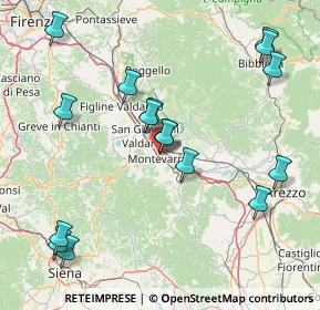 Mappa Via Generale Armando Diaz, 52025 Montevarchi AR, Italia (18.6325)