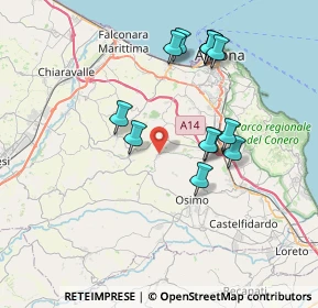 Mappa Via dell'Arengo, 60020 Offagna AN, Italia (7.26769)