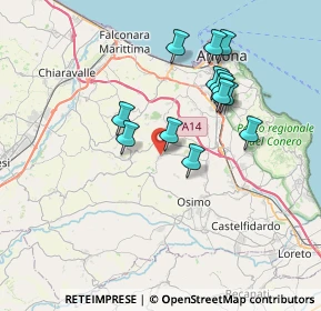 Mappa Via dell'Arengo, 60020 Offagna AN, Italia (6.73923)