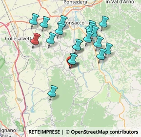 Mappa SP del Commercio, 56035 Casciana Terme Lari PI (7.04684)