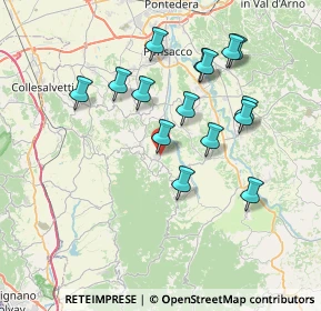 Mappa SP del Commercio, 56035 Casciana Terme Lari PI (7.258)