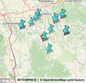 Mappa SP del Commercio, 56035 Casciana Terme Lari PI (7.64267)