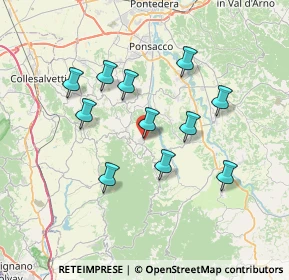 Mappa SP del Commercio, 56035 Casciana Terme Lari PI (6.58545)