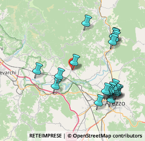 Mappa Via Provinciale dei Sette Ponti, 52029 Castiglion Fibocchi AR, Italia (9.278)