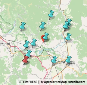 Mappa Via Provinciale dei Sette Ponti, 52029 Castiglion Fibocchi AR, Italia (8.13867)