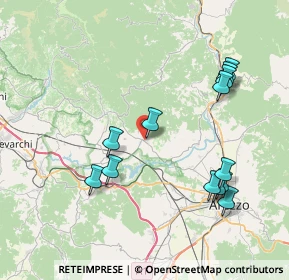 Mappa Via Provinciale dei Sette Ponti, 52029 Castiglion Fibocchi AR, Italia (8.63231)