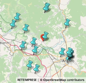 Mappa Via Provinciale dei Sette Ponti, 52029 Castiglion Fibocchi AR, Italia (9.9485)