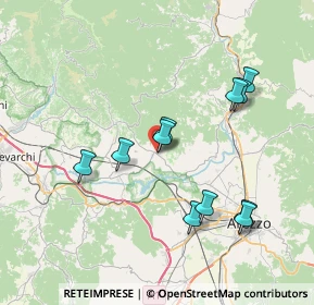 Mappa Via Provinciale dei Sette Ponti, 52029 Castiglion Fibocchi AR, Italia (7.51)