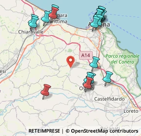 Mappa Via Roma, 60020 Offagna AN, Italia (9.91)