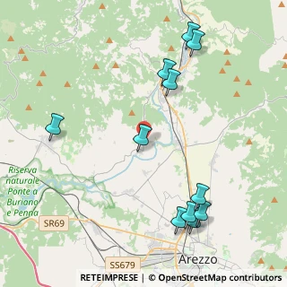 Mappa Strada Provinciale dello Spicchio, 52010 Capolona AR, Italia (5.04273)
