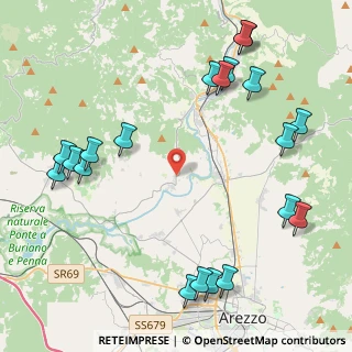 Mappa Strada Provinciale dello Spicchio, 52010 Capolona AR, Italia (5.663)