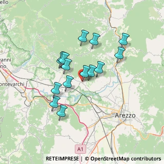 Mappa Via Setteponti, 52029 Castiglion Fibocchi AR, Italia (6.02333)