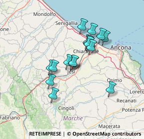 Mappa 60030 Jesi AN, Italia (11.45625)