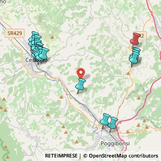 Mappa Via di Megognano, 50052 Certaldo FI, Italia (5.579)