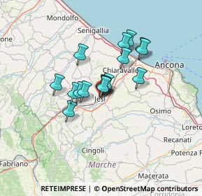 Mappa Via XXIV Maggio, 60030 Monte Roberto AN, Italia (9.71625)