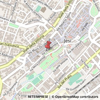 Mappa Via XV Settembre, 16, 60035 Jesi, Ancona (Marche)